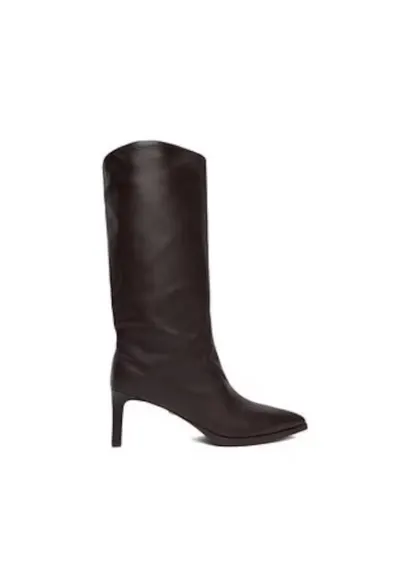 Cizme pentru dama - EO-SLT2636-1203-3R - piele naturala - maro