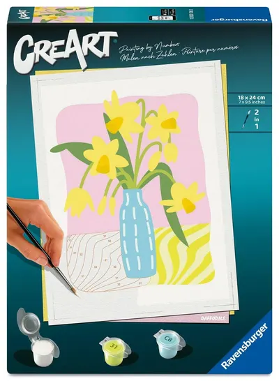 Set de pictură pe numere Ravensburger CreArt - Narcise