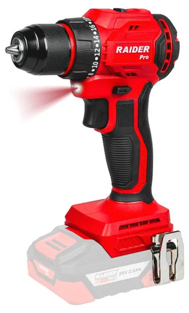 Mașină de găurit cu acumulator Raider - Pro R20, RDP-PBD20, 2x2Ah, cu încărcător și valiză de transport