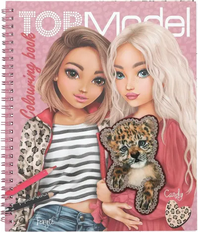 Carte de colorat Depesche TopModel Leoheart - cu stickere