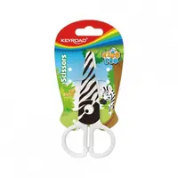 Foarfeca 13cm plastic Kids Pro, Zebra, KEYROAD KR971404