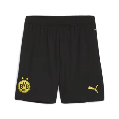 Pantaloni scurți Borussia Dortmund 24/25 Masculin PUMA Black Faster Yellow