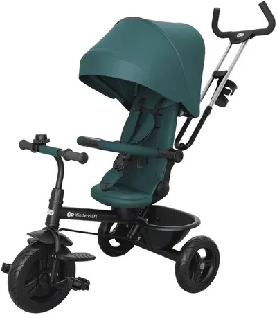 Tricicletă KinderKraft - Aston 2 Plus, Green