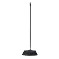 Mătură de uz casnic cu coadă, materiale reciclate, culoare negru, 120 cm