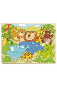 Puzzle din lemn: Animale din Africa