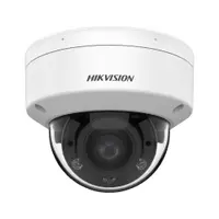 Camera supraveghere Dome Hikvision Hybrid Light ColorVu DS-2CE50DF3T-VPLSZE, 2 MP, 2.8-12 mm, lR/lumina alba 60 m, microfon, IP67, PoC