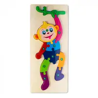 Puzzle 3D din lemn - maimutica - Nurio