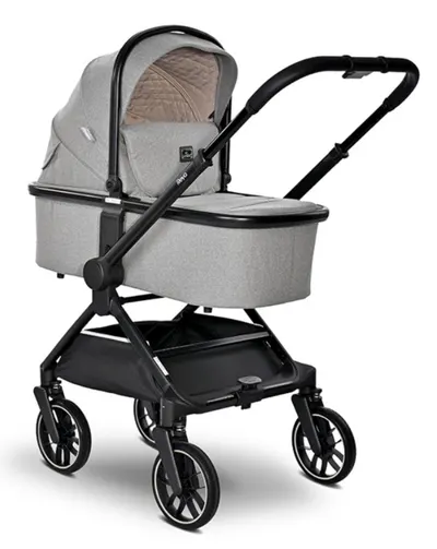 Carucior 3 in 1, Lorelli Reya, maner reversibil, pana la 22 kg, Grey