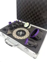 Set carote diamantate pt. gresie portelanata & piatra - diam. 6, 8, 10, 20, 35, 68 (mm), freza conica, disc taiere si ceara 3DTECH - Super PREMIUM - DXDY.NEODRILL.9SET