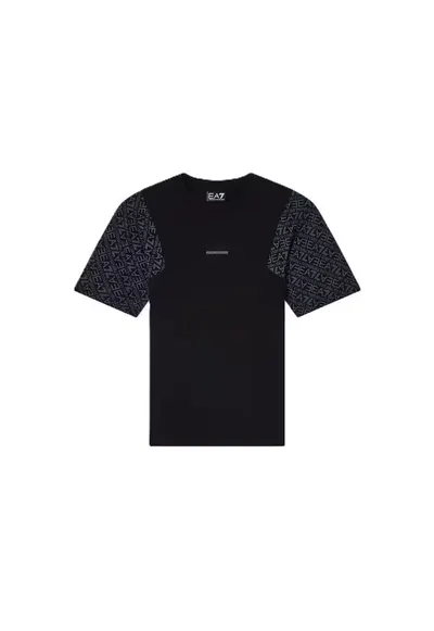 Tricou Train Graphic Series Boy Tee Ss Monogram Logo - Bumbac - Negru - Negru
