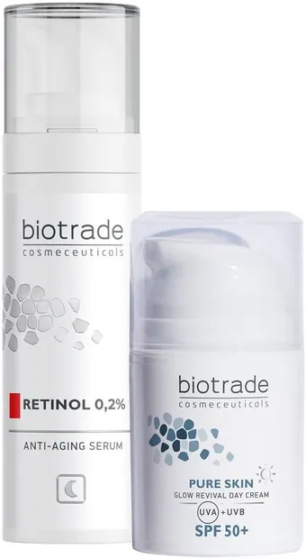 Biotrade Set - Cremă de zi Pure Skin și Ser Anti-age, 50 + 30 ml