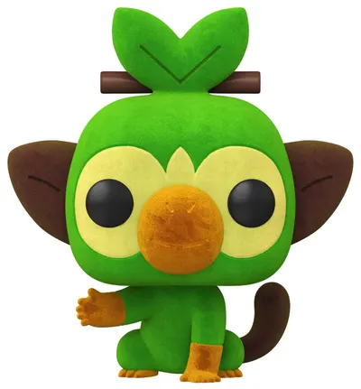 Figurină Funko POP! Games: Pokemon - Grookey (Flocked) (Special Edition) #957