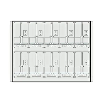 Meter box insert 2-rows, 10 meter boards / 18 Modul heights