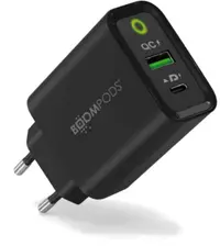 Încărcător Boompods - 4398623, USB-A/C, 30W, negru