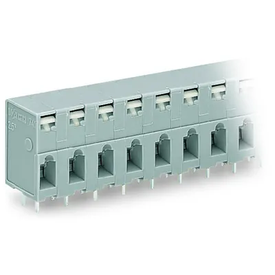 PCB terminal block; push-button; 2.5 mm²; Pin spacing 7.5 mm; 3-pole; CAGE CLAMP®; 2,50 mm²; gray