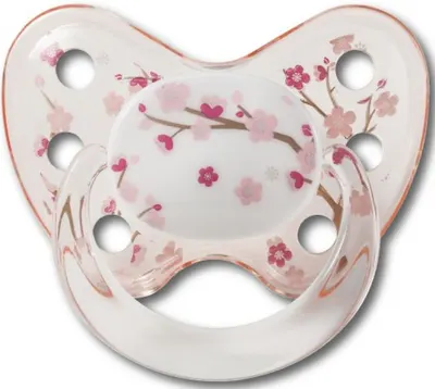 Suzeta din silicon cu inel Baby-Nova - Dentistar Art, marimea 3, roz