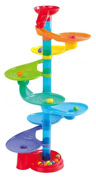 Set joc PlayGo - Pista cu bile Marble Swirly Run, 31 piese