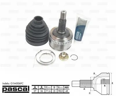 Cap planetara spre roata (27z 36z 71,6mm; ABS:48) MERCEDES V (638 2), VITO (638) 2.2D intre 1996-2003