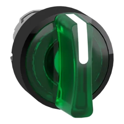 Cap Luminos Verde Cheie Selectoare Ø22 3-Pozitii cu Revenire
