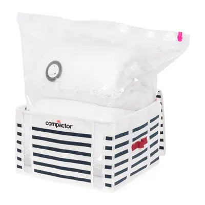 Cutie de depozitare cu vid pentru haine Compactor Mariniere, 125 l