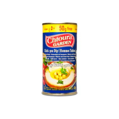 Hummus cu tahina Chtoura Garden 430g + 50g cadou