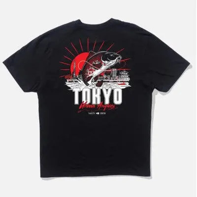 Tricou Salty Crew Tokyo Urban Angler Negru
