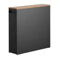 Etajeră de baie neagră din metal 14x55 cm Tower – YAMAZAKI