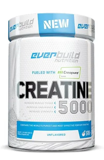 Creapure Creatine Monohydrate 5000, 500 g, Everbuild