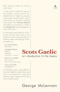 Scots Gaelic: an introduction to the basics