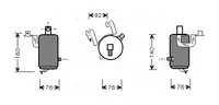 Uscator aer conditionat potrivit CITROEN SAXO 1.0-Electric 02.96-04.04