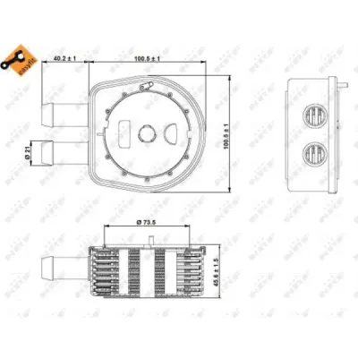 Radiator ulei, ulei motor NRF 31236