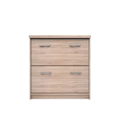 Pantofar TOP MIX, 2 usi tip clapeta, stejar sonoma, 80x27x85 cm