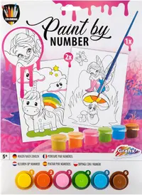 Set de desen cu numere Grafix - roz