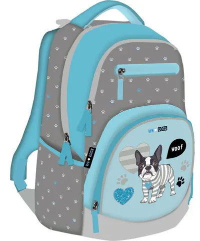 Ghiozdan școlar Lizzy Card We Love Dogs Woof - Active +