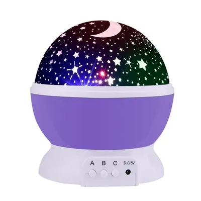 UB Star Master MOV GLOB 360 Lampa de Veghe cu Proiector Rotativ Stele