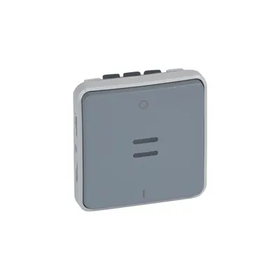 doi poli switch cu indicator Plexo - IP55-IK07 - 16 A-250 V~ - gri