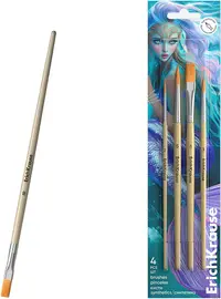 Set de pensule de pictură Erich Krause Aquamarine - 4 buc
