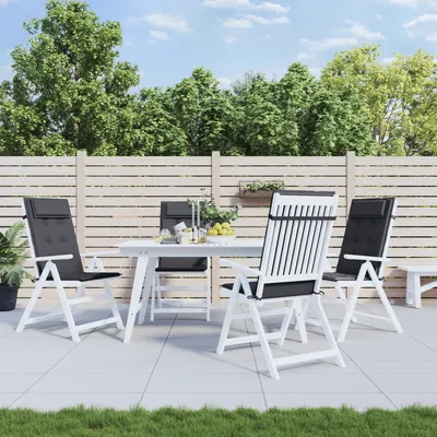 Gossi perne scaun cu spatar inalt 4 buc, antracit, tesatura oxford