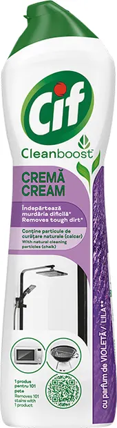 Detergent Cif - Cream Lila Flower, 500 ml