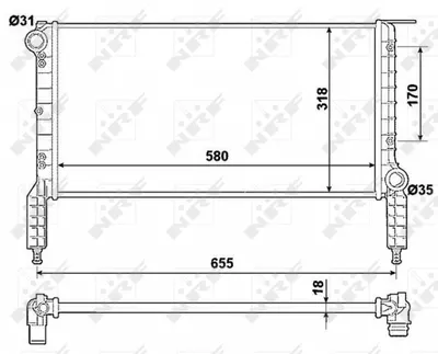 Radiator motor potrivit FIAT DOBLO, DOBLO MINIVAN 1.2