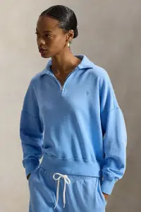 Polo Ralph Lauren Hanorac cu fermoar pentru femei, din bumbac