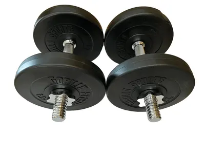 Set gantere reglabile 15 KG cu discuri din ciment