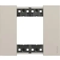 Rama ornament 2 module Bticino Living Now KA4802KM, nisip
