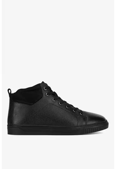 Ghete barbati 5905588876151 - Piele naturala - Negru - Negru