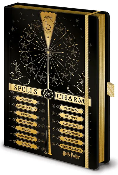 Agendă Pyramid Movies: Harry Potter - Spells and Charms, format A5
