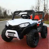 Masinuta electrica pentru copii Nichiduta 12V Off Road Race White cu telecomanda 2.4G,faruri cu lumini LED,sunete,muzica, 2 motoare x 35w,functie slow start,mufa USB,centura de siguranta
