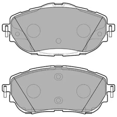 Set placute frana, frana disc DELPHI LP2691