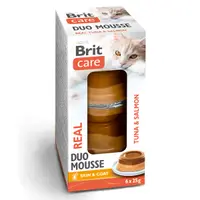 Brit Care Cat Double Layer Mousse Real Tuna and Salmon 6x25 g