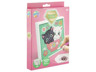 Set creatie mozaic tablou cu rama de lemn Grafix Diamond Painting diverse modele