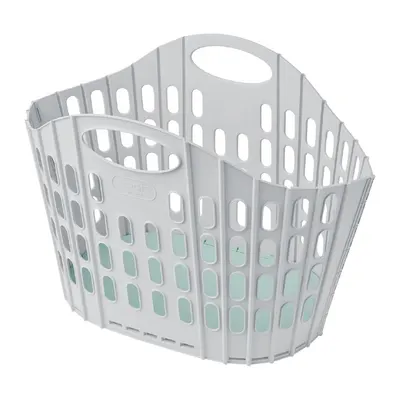 Coș de rufe pliabil Addis Flat Folding Laundry Basket, gri - verde